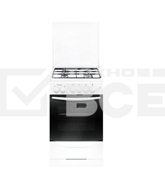 Плита газовая Gefest ПГ 3200-05 белый, конфорок 4 шт, духовка 42 л, 50 см x 85 см x 57 см