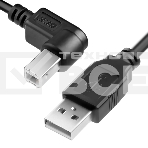 Кабель Greenconnect 1.0m USB 2.0, AM/BM угловой, черный, 28/28 AWG, экран, армированный, морозостойкий, GCR-UPC3M2-BB2S-1.0m Greenconnect Кабель 1.0m USB 2.0, AM/BM угловой, черный, 28/28 AWG, экран, армированный, морозостойкий, GCR-UPC3M2-BB2S-1.0m, фото3