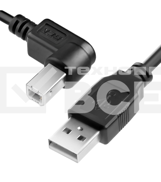 Кабель Greenconnect 1.0m USB 2.0, AM/BM угловой, черный, 28/28 AWG, экран, армированный, морозостойкий, GCR-UPC3M2-BB2S-1.0m Greenconnect Кабель 1.0m USB 2.0, AM/BM угловой, черный, 28/28 AWG, экран, армированный, морозостойкий, GCR-UPC3M2-BB2S-1.0m