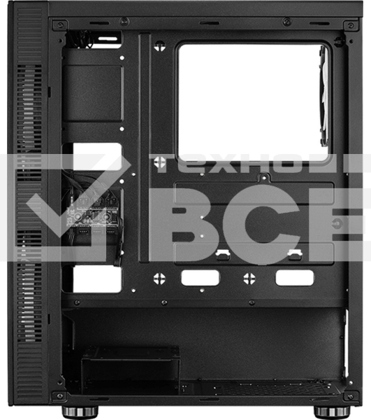 Компьютерный корпус Aerocool / Formula Python (3xUSB, 2xAudio, 0.5 мм,2x200 мм FAN, прозрачная стенка-закаленное стекло, ATX, без БП)