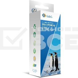 Чернила G&G GG-C13T00R140 черный70мл для Epson EcoTank 7700/7750