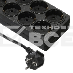 Сетевой фильтр Buro 800SH-1.8-B 1.8м (8 розеток) черный (коробка), фото3