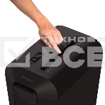 Шредер Fellowes PowerShred LX65 черный (секр.P-4)/перекрестный/10лист./22лтр./скрепки/скобы/пл.карты, фото4