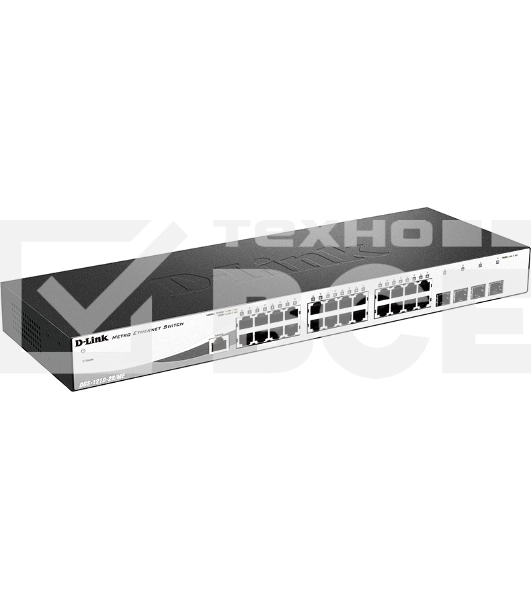 Коммутатор D-Link Gigabit Smart Switch with 24 10/100/1000Base-T ports and 4 Gigabit MiniGBIC (SFP) ports