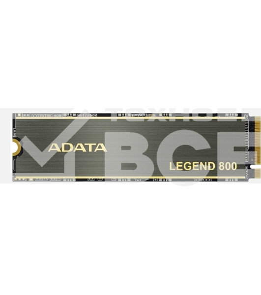 Накопитель SSD ADATA LEGEND 800, 1Tb, PCIe 4.0 x4, M.2 2280, NVMe, R/W 3500/2200, с радиатором