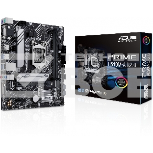 Материнская плата ASUS PRIME H510M-A R2.0, LGA 1200, Intel H470, 2xDDR4, 4xSATA, 1xM.2, 1xPCI-E 4.0 x16, 2xPCI-E x1, 1xHDMI, 1xDP, 1xVGA, 4xUSB-A 3.2 Gen 1, 2xUSB-A 2.0, 1x 1Gb LAN, 3x3.5 мм, 7.1, Micro-ATX