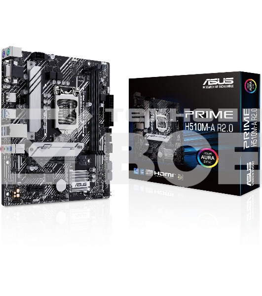 Материнская плата ASUS PRIME H510M-A R2.0, LGA 1200, Intel H470, 2xDDR4, 4xSATA, 1xM.2, 1xPCI-E 4.0 x16, 2xPCI-E x1, 1xHDMI, 1xDP, 1xVGA, 4xUSB-A 3.2 Gen 1, 2xUSB-A 2.0, 1x 1Gb LAN, 3x3.5 мм, 7.1, Micro-ATX