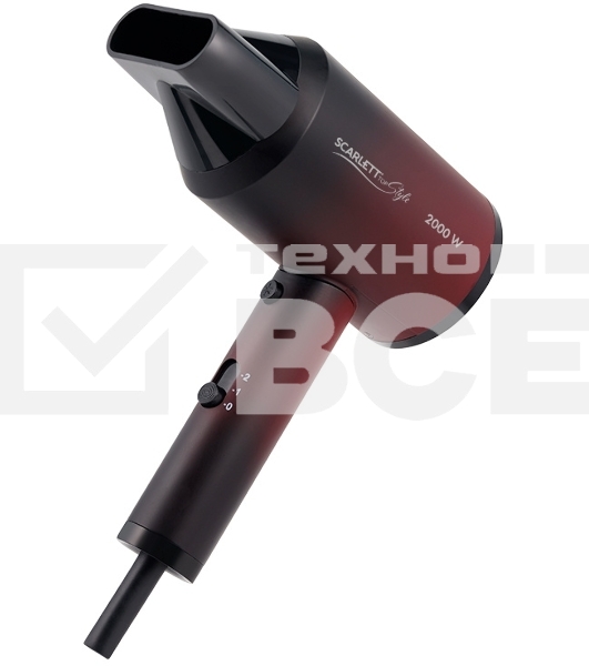 Фен Scarlett SC-HD70I38 2000Вт бордовый