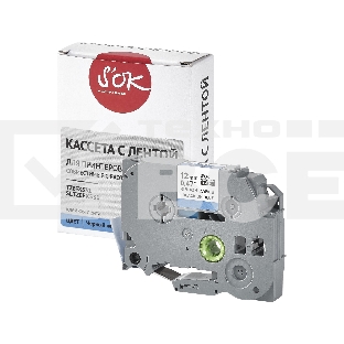 Кассета с лентой S'OK by Sakura Printing TZEFX531 для Brother, черный на синем, 12мм/8м, наклейка