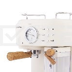 Кофеварка рожковая Maunfeld MF-737BG PRO бежевый, исп. кофе - молотый, 1.5 л, 1250 Вт, 15 Бар., фото3
