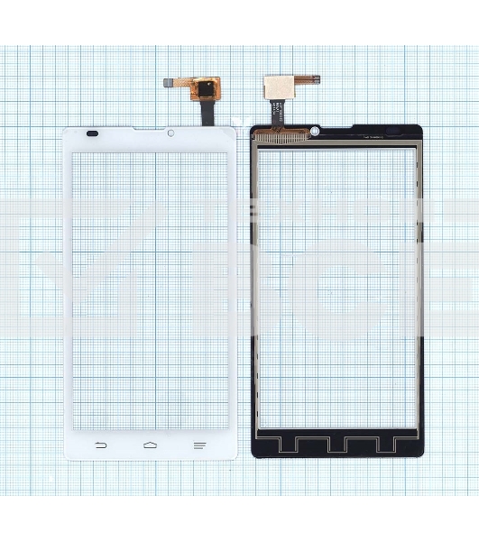 Сенсорное стекло (тачскрин) для ZTE Blade L2, белое