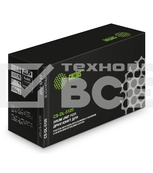 Блок фотобарабана Cactus CS-DL-5120 ч/б:30000стр. для BP5100DW,BM5100ADW Pantum