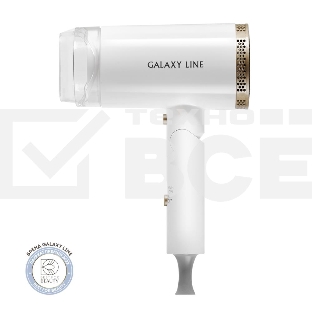 Фен для волос Galaxy Line GL 4353, белый, 2200 Вт, 2 скорости потока воздуха, функция 