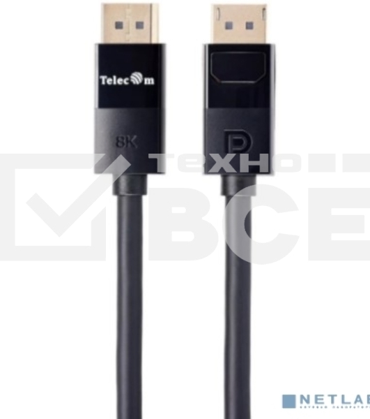 Кабель соединительный Telecom TCG755-3M DP-DP 1.4V 8K@60Hz 3м, медь