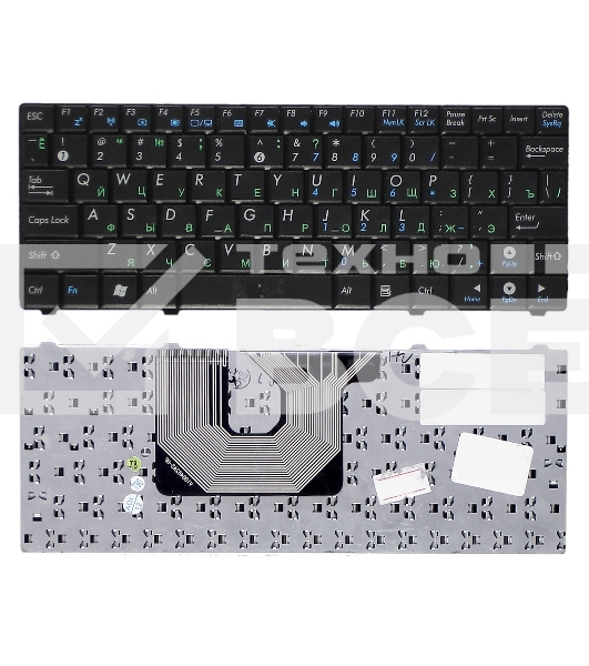 Клавиатура для ноутбука Asus Eee PC 900HA T91 T91MT 900SD Черная