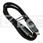 Кабель USB4.0 Cablexpert CC-USB4-CMCM-BR-1M, Type-C/Type-C, 5A, 240Вт, PD3.1/QC4.0, 40Gbps, медь, 1м, черный, пакет, фото 1