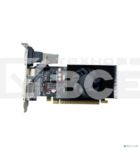 Видеокарта CBR GT730 2Gb DDR3, 128bit, 700Mhz, 1*HDMI + 1*DVI + 1*VGA, 49W, Ret VGA-STXT730-2G-RTL