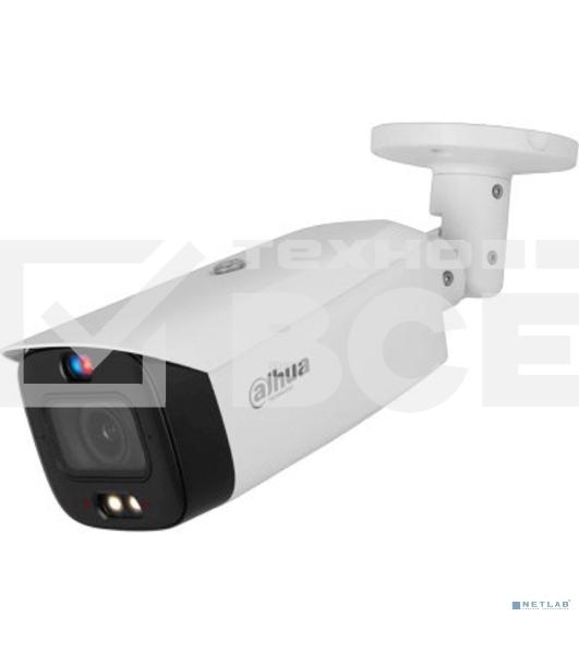 Уличная цилиндрическая IP-видеокамера TiOC DAHUA DH-IPC-HFW3449T1P-ZAS-PV-S5 с ИИ и активным сдерживанием 4Мп, 1/2.7” CMOS, моторизованный объектив 2.7~13,5мм (5x), видеоаналитика, ИК 50м, LED 40м