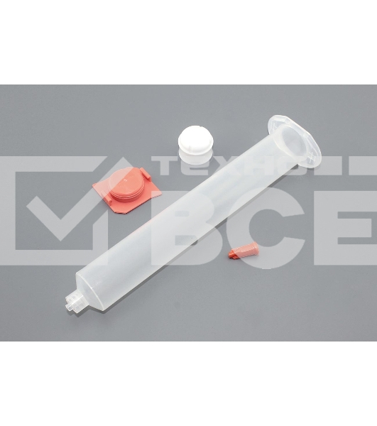 Промышленный шприц 55 мл с красной крышкой 10 шт