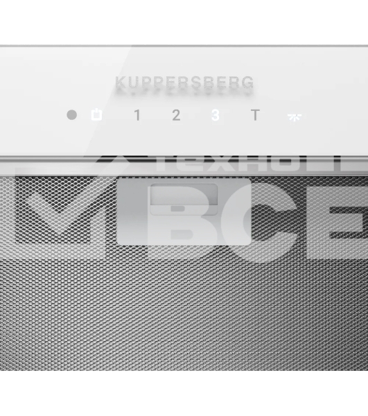 Вытяжка встраиваемая Kuppersberg Bim 600 White белый, 52 см, 1300 куб. м/ч, 46 дБ