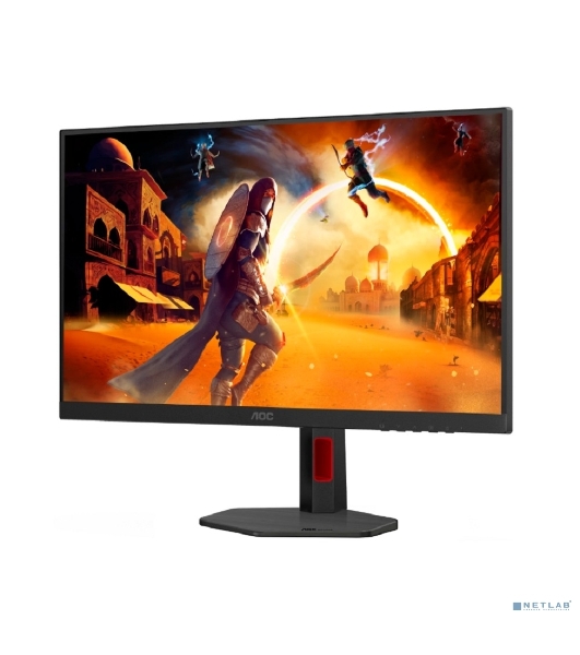 Монитор 27' AOC Q27G4ZR IPS 2560x1440, 240 Гц, 1 мс, 16:9, 400 кд/м², 2xHDMI 2.0, DP 1.4, 3.5 Jack, динамики (2x2 Вт), FreeSync Premium, G-Sync Compatible, черный/красный