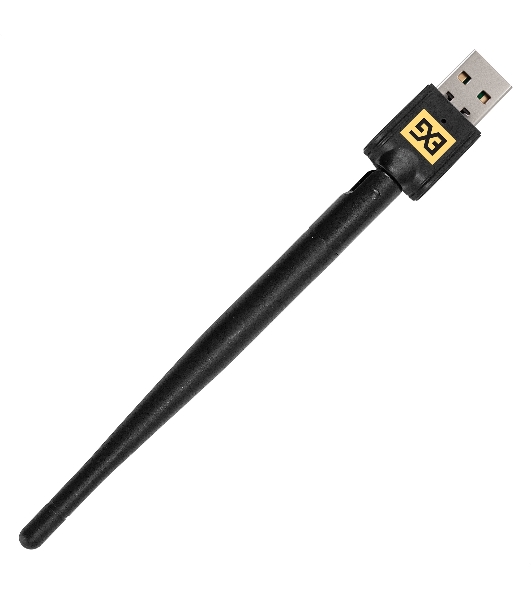 Сетевой адаптер Wi-Fi 4 ExeGate ETL-WN722N-2 (Беспроводной USB адаптер, Wi-Fi N (b/g/n), чипсет Realtek8188, до 150 Мбит/с на 2,4 ГГц, внешняя 4dBi антенна, USB 2.0)