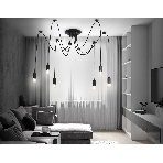 Светильник Ambrella light TR8178/6 BK черный E27 max 40W D630*910, фото 1