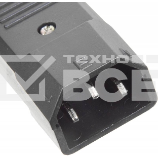 Вилка Lanmaster IEC 60320 C14 10A 250V разборная черная