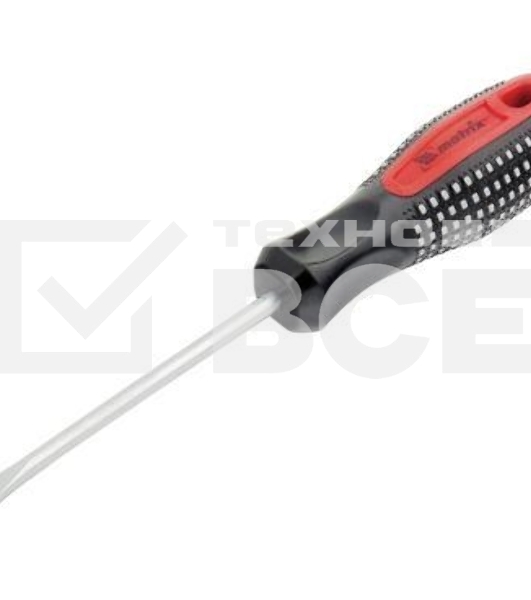 Отвертка MATRIX 11423fusion sl6.0х100мм crv 3х компонентная рукоятка ''anti slip''