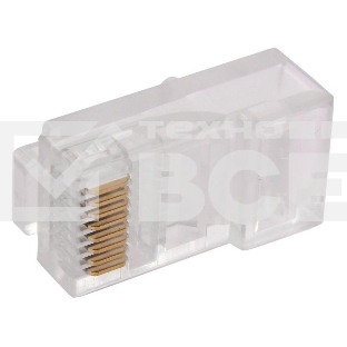 Разъём RJ-45 UTP для кабеля кат.5Е, 8P8C Разъём RJ-45 UTP для кабеля кат.5Е, 8P8C