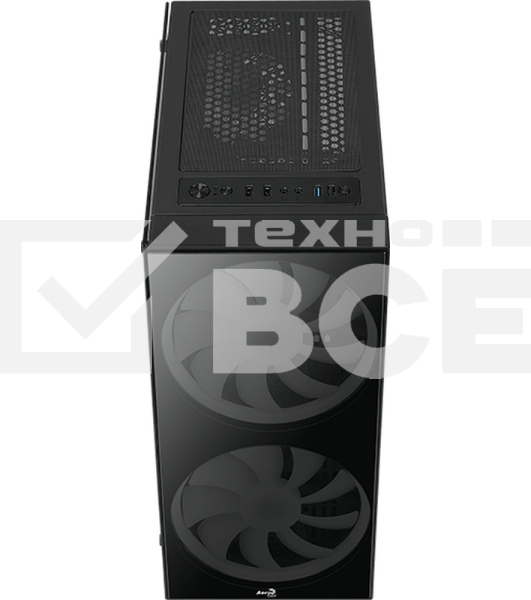 Компьютерный корпус Aerocool / Formula Python (3xUSB, 2xAudio, 0.5 мм,2x200 мм FAN, прозрачная стенка-закаленное стекло, ATX, без БП)