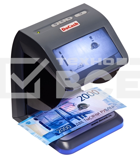Детектор банкнот DoCash mini IR/UV/AS просмотровый мультивалюта