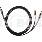 Кабель соединит 3.5 Jack (M) - 2xRCA (M), 1.5м Telecom PRO <TAV7183M-1.5M>, фото3