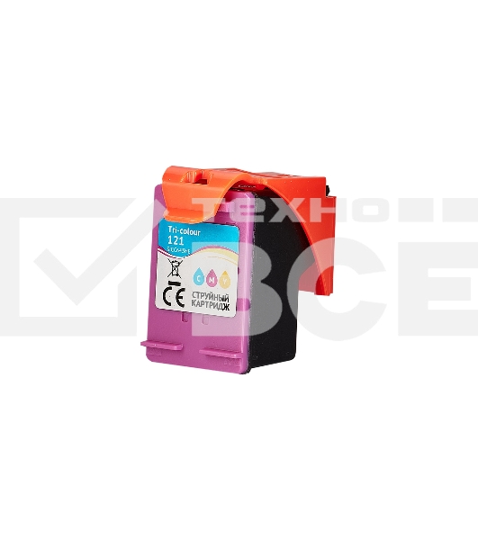 Струйный картридж Sakura CC643HE (№121 Tri-colour) для HP, триколор, 18 мл., 450 к.