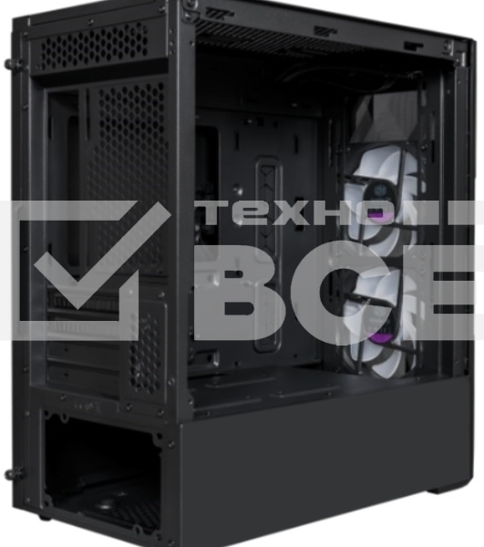 Компьютерный корпус Cooler Master MasterCase TD300 Mesh, USB3.0x2, 2x120ARGBFans, Black, mATX, w/o PSU