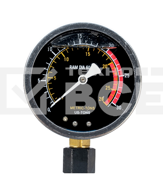 Пресс гидравлический с манометром, 20 т (комплект из 2 частей) Stels