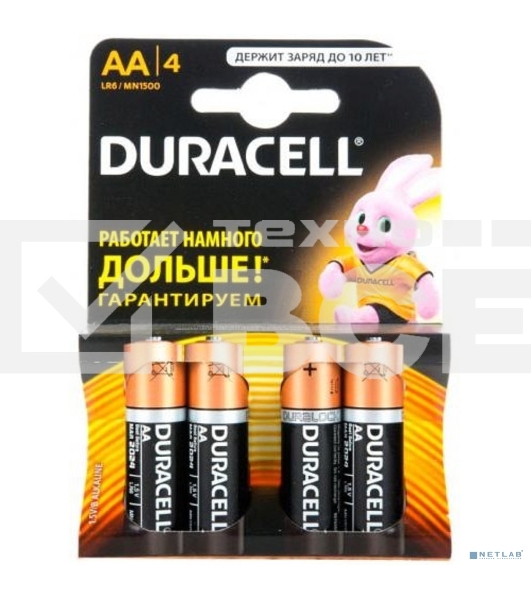 Батарея Duracell Basic CN LR6-4BL AA (4шт)