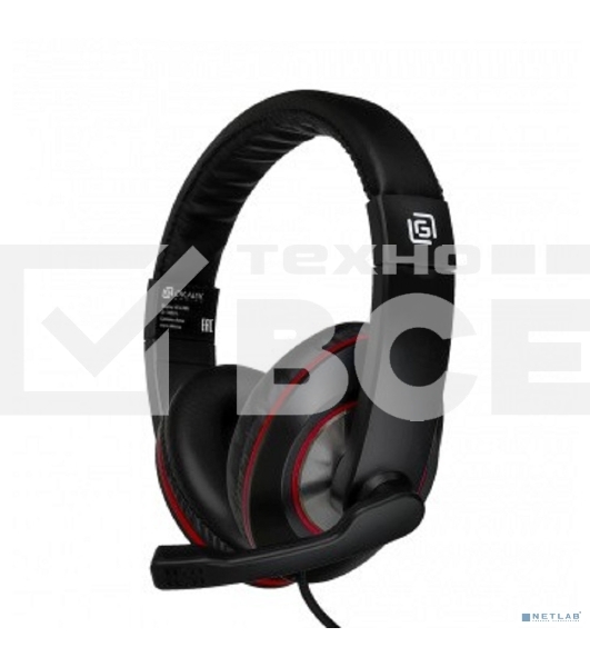 Гарнитура Oklick HS-L390G DRAGON black/red 1.8m (JD-728S)