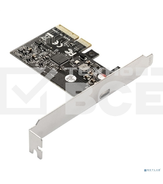 Контроллер ExeGate EXE-321 EX293839RUS (PCI-E x4 v3.0, 20Gbps (USB3.2 GEN2x2) Type-C ext., ASMedia Chipset ASM3242)