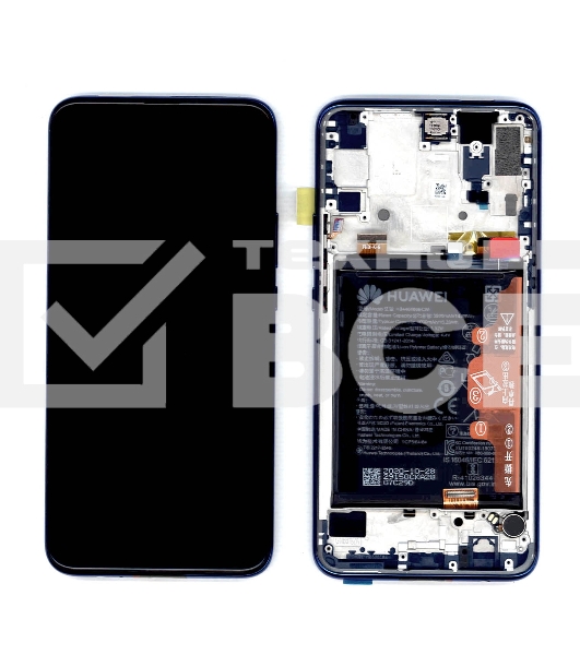 Дисплей для Huawei Honor 9X Pro в сборе с тачскрином, панелью и аккумулятором (SP 02353HAD), синий