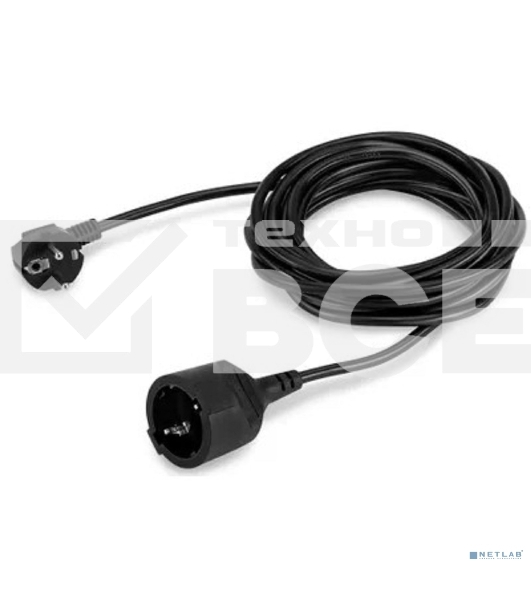 Сетевой удлинитель Buro BU-PS1.10/B 10м (1 розетка) черный (пакет ПЭ)