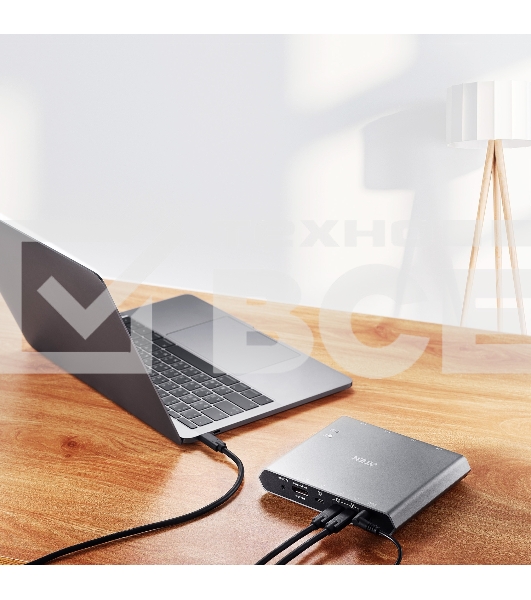 Переключатель ATEN 2-Port 4K DisplayPort USB-C KVM Dock Switch with Power Pass-through
