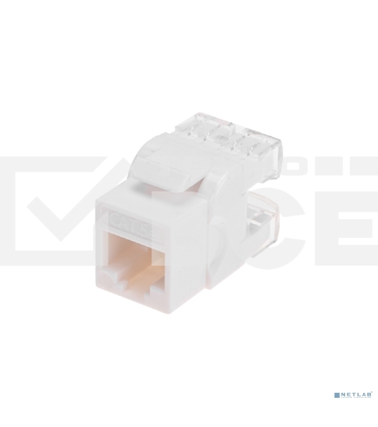 Модуль Keystone Rexant Jack RJ-45(8P8C), UTP неэкранированный, CAT 5e, тип 180 градусов, белый PRO