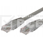 Патч-корд Premier 5-970 1.0 UTP 4 пары cat.5E CCA molded 1м серый RJ-45 (m)-RJ-45 (m), фото 1