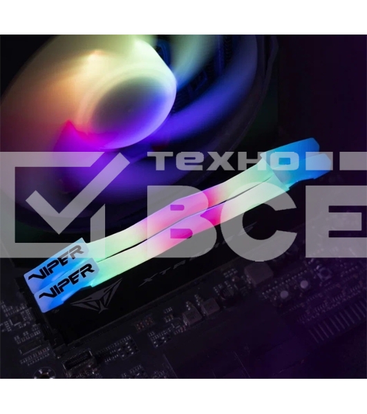 Оперативная память Patriot Viper Xtreme, DDR5, 32Gb (2x16Gb), 7800MHz, CL38, с радиаторами, RGB, черный