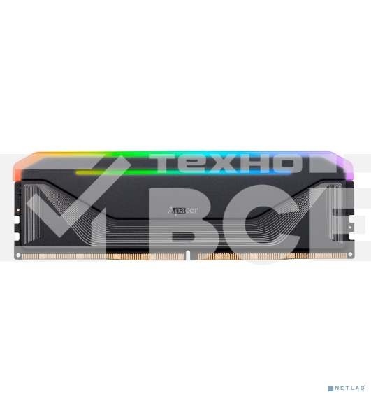 Оперативная память Apacer Nox, DDR5, 32GB (2x16 GB), 6000 MHz, CL38, DIMM, радиатор, RGB, черный