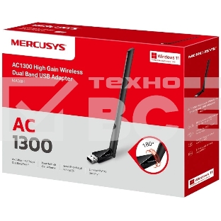 Mercusys MA30H AC1300 Двухдиапазонный Wi-Fi USB-адаптер высокого усиления