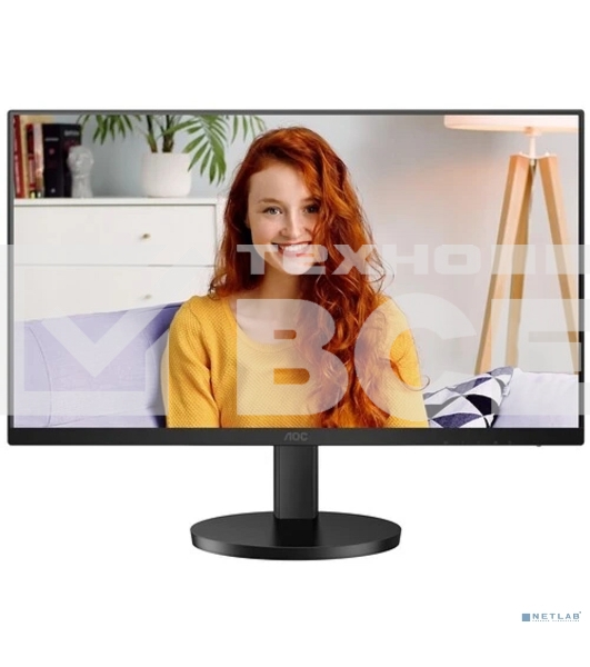 Монитор 27' AOC U27B3AF IPS 3840x2160, 60 Гц, 4 мс, 16:9, 350 кд/м², DP 1.4, HDMI 2.0, 3.5 Jack, Adaptive-Sync, HDR10, динамики (2x2 Вт), черный