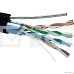 Кабель 5bites FS5525-305BPE-M FTP/SOLID/5E/24AWG/COPPER/PE/BLACK/OUTDOOR/MSGR/DRUM/305M, фото4
