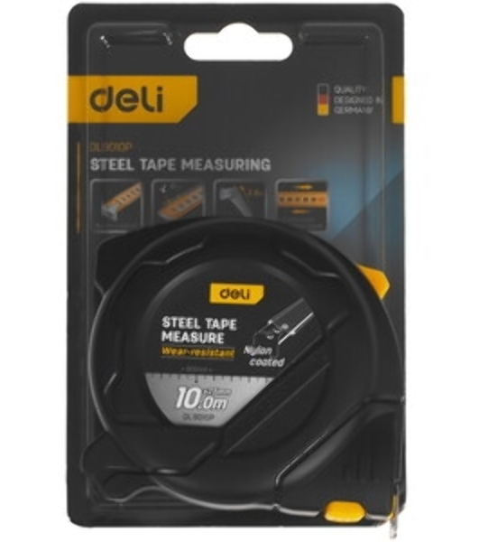 Рулетка Deli DL9010P 10мx25мм